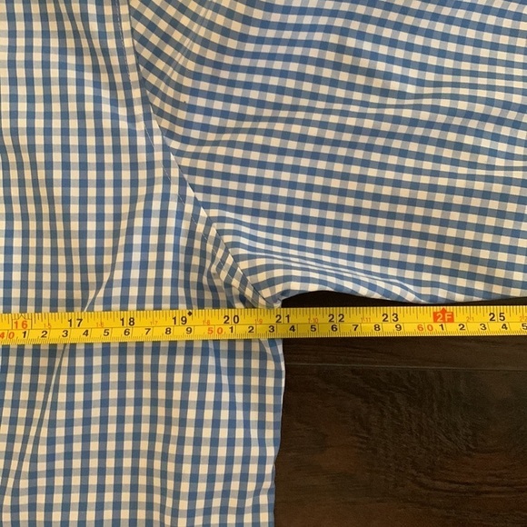 100% Cotton L.L. Bean Wrinkle -Resist Short Sleeve Button Down Blouse, sz Medium - Picture 11 of 11